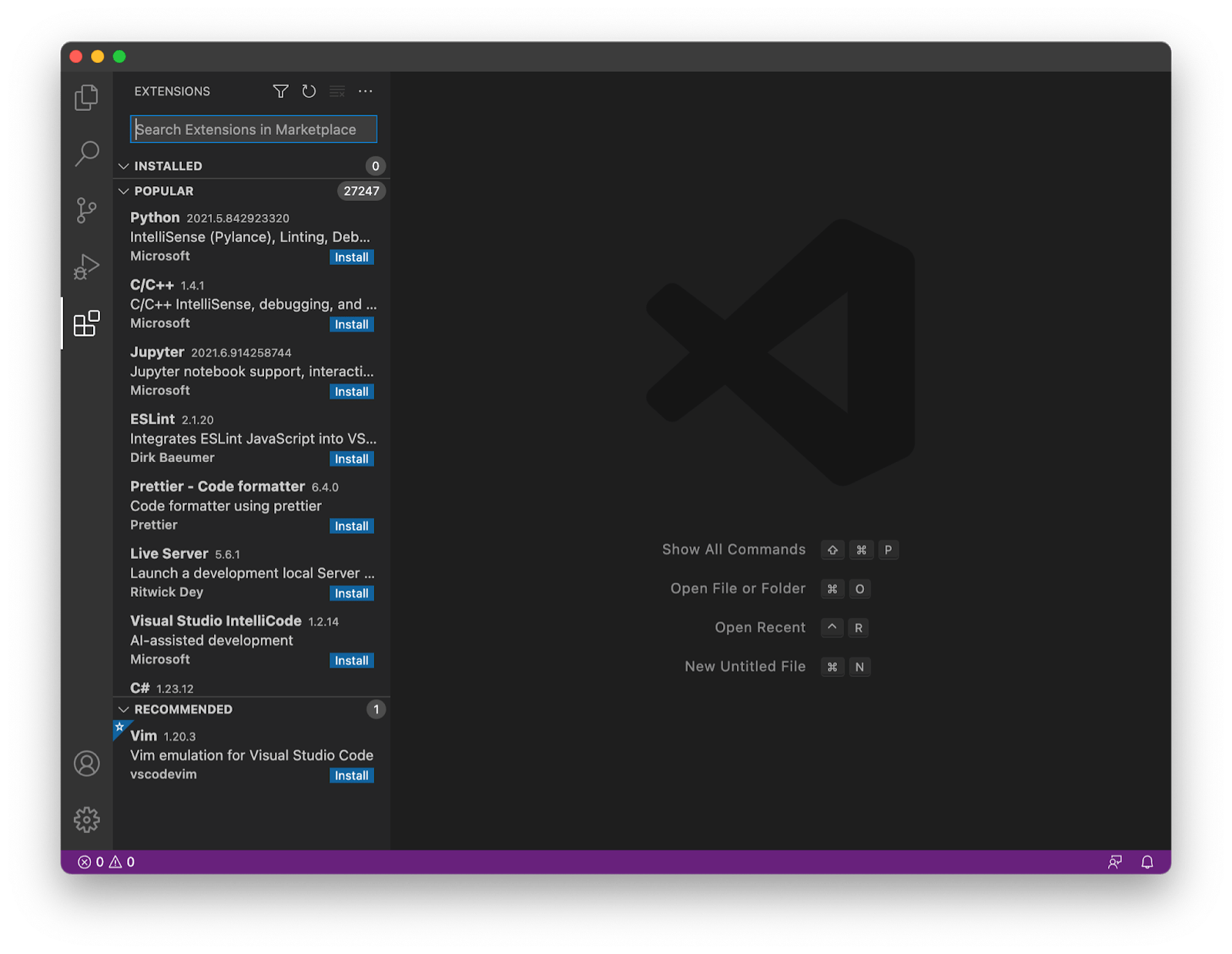 Visual core studio mac